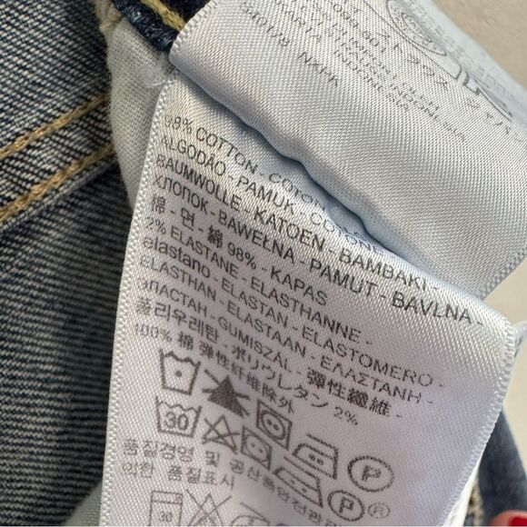 Levi's 721 High Rise Skinny Jeans Blue Denim Womens Size 27 - Picture 9 of 9